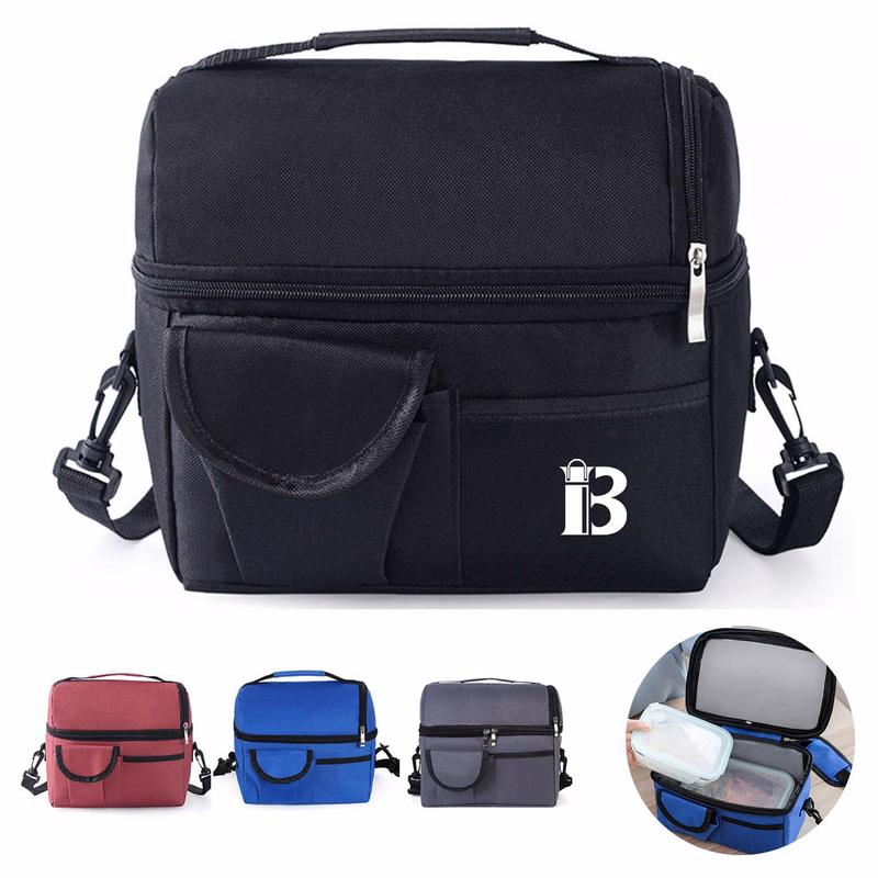 Double insulated crossbody lunch bag cooler
