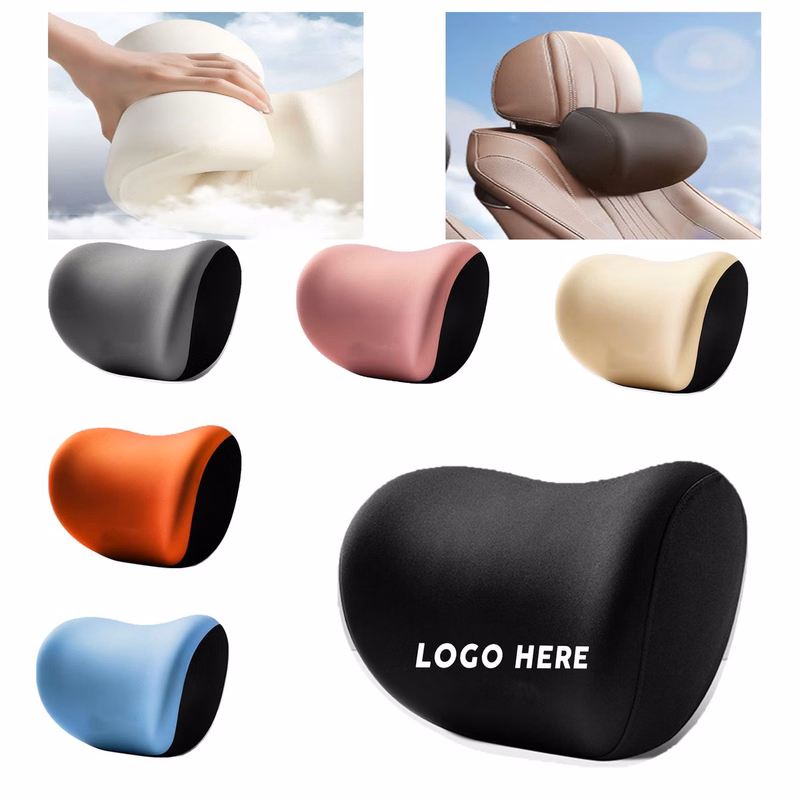Premium Brushed Fabric Memory Foam Car Neck Pillow