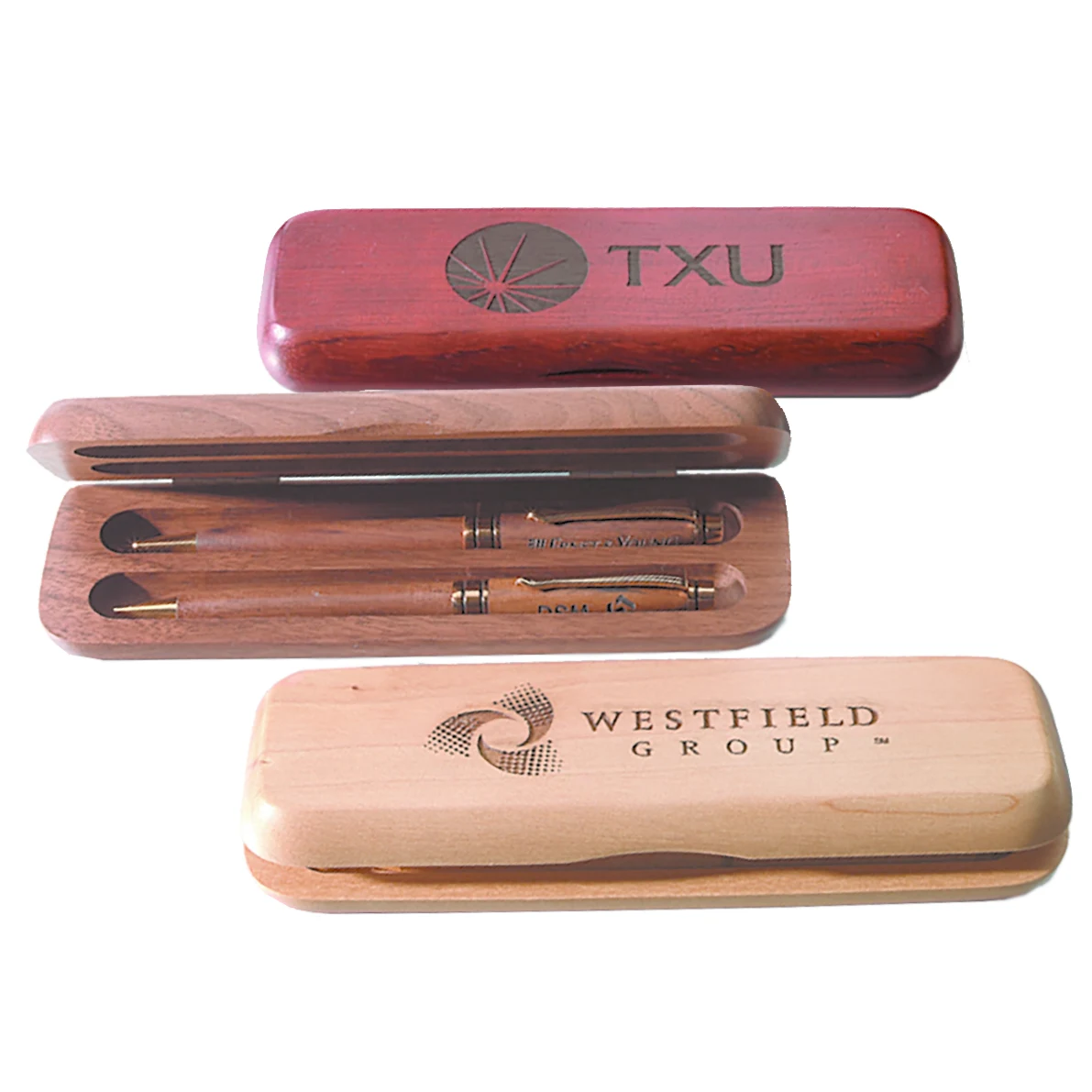 Wood Gift Case Double Slot 1