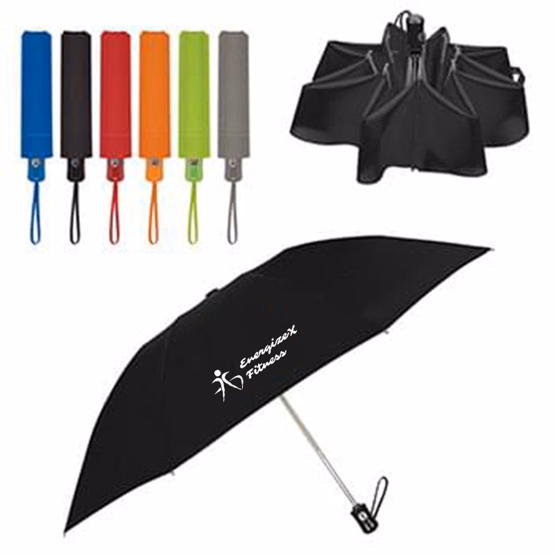 44" Automatic Inverted Umbrella with Wrist Strap