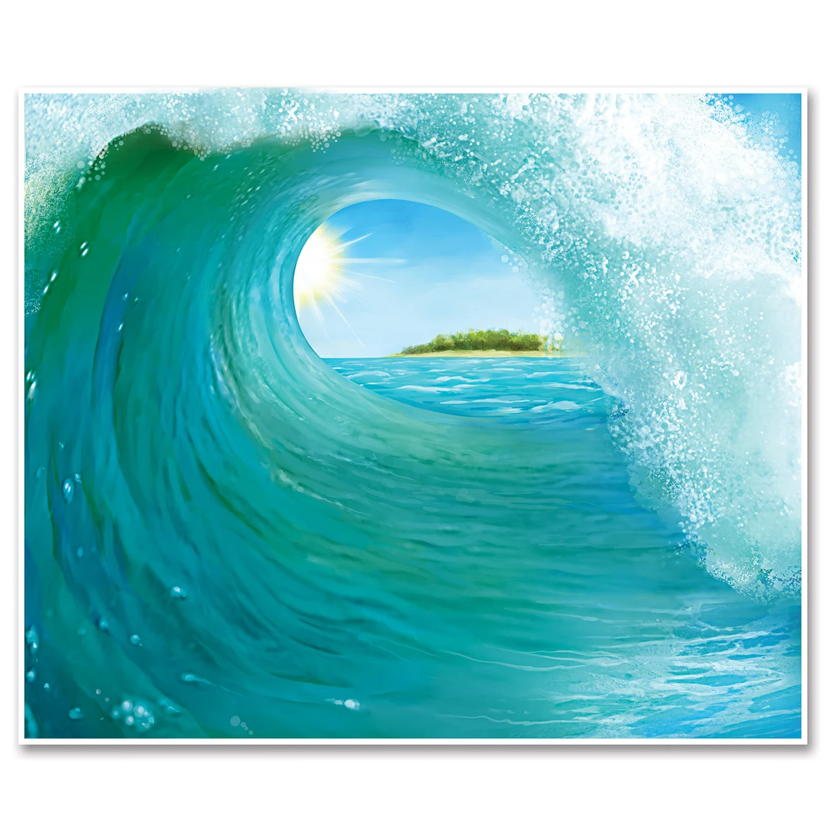 Surf Wave Insta-Mural 1