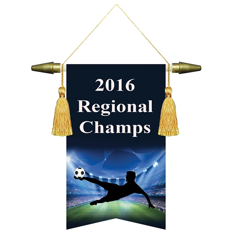 6" x 9" Podium Banner, Angle Cut / No Fringe 1