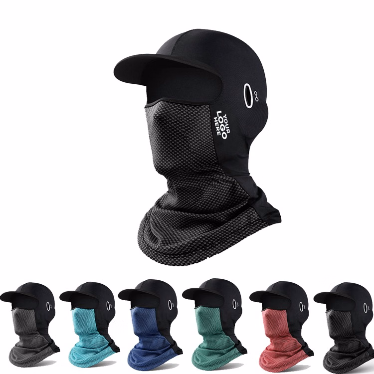 Ice silk headgear with brim