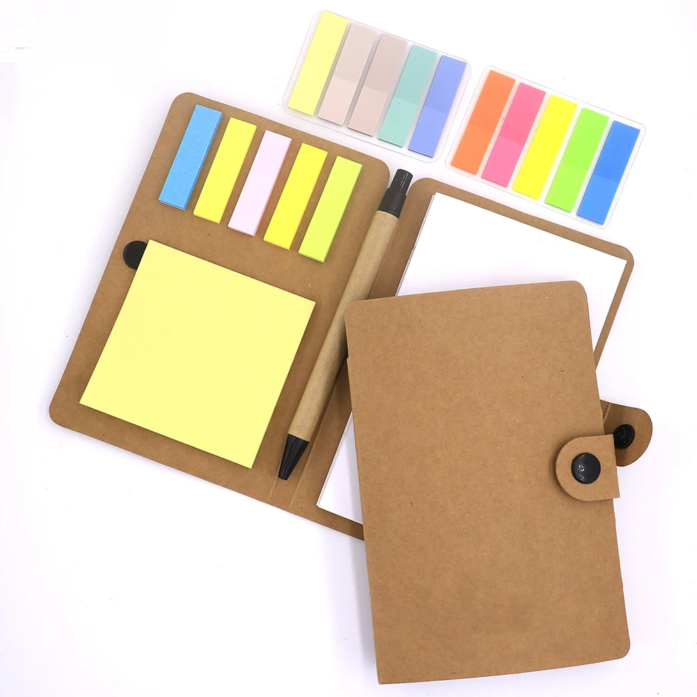 Notebook with A Pen and Sticky Notes 1