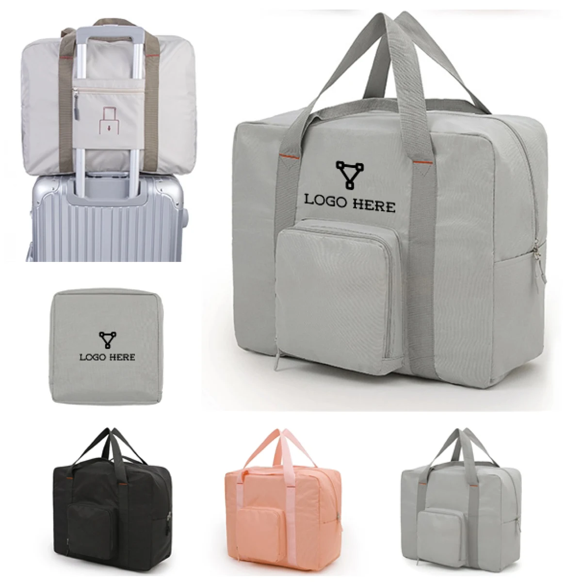 MOQ 500 Waterproof Large Capacity Folding Duffle Bag 1