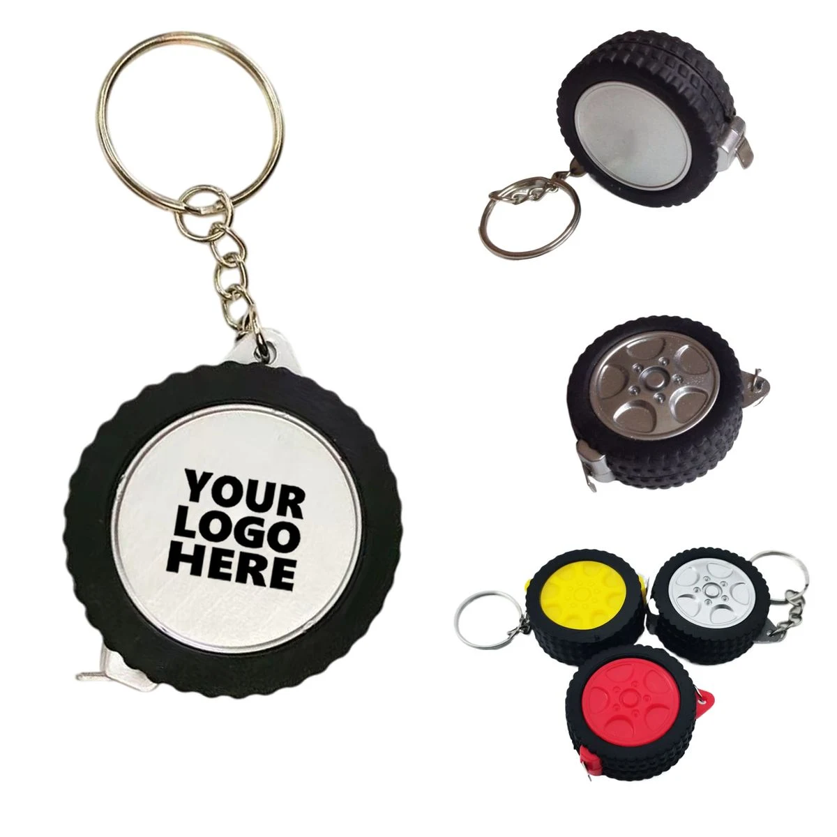 3.3' Tire Steel Tape Measure Keychain 1