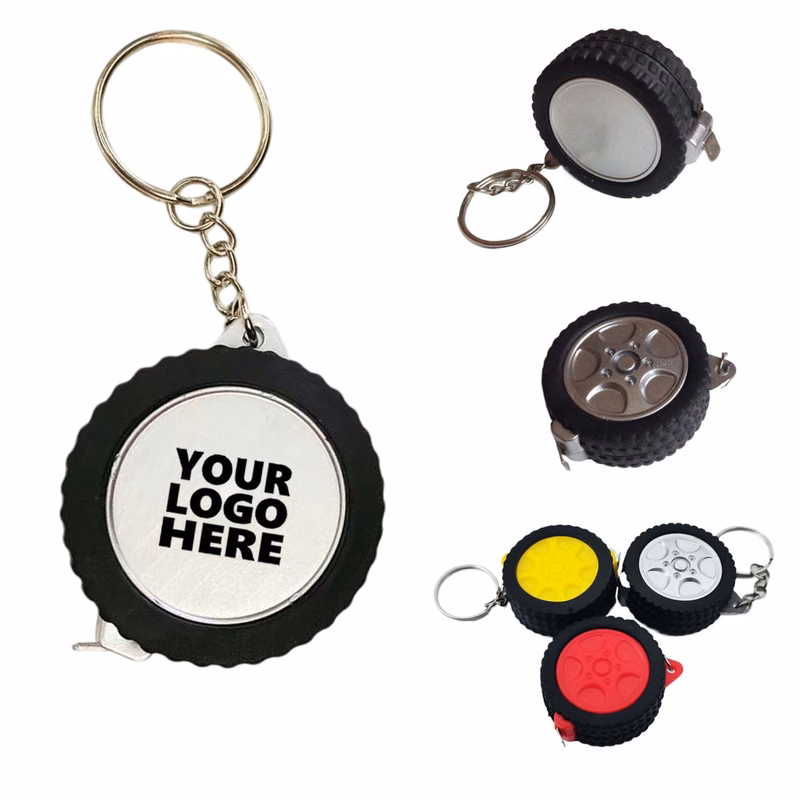 3.3' Tire Steel Tape Measure Keychain