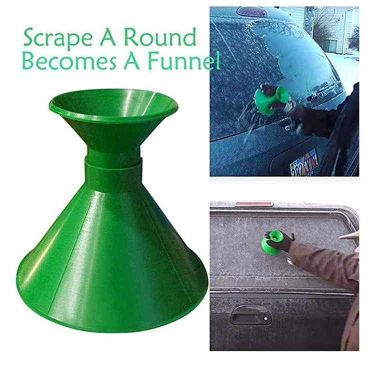 Cone-Shaped Windshield Ice Shovel 1