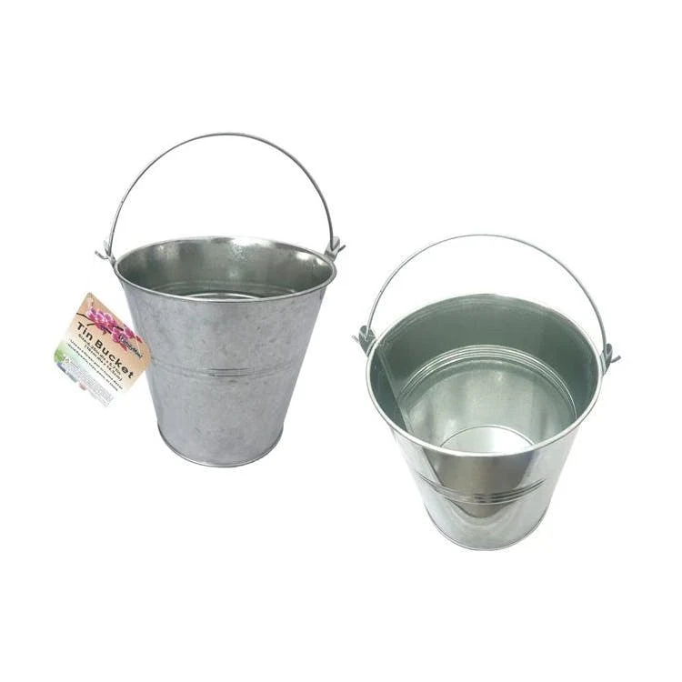 Gardening Tin Buckets - 4.25", custom garden tool with logo imprint 1