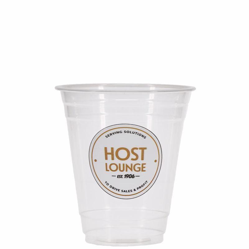 12 oz PLA Eco Cold Plastic Cup Clear Digital Print