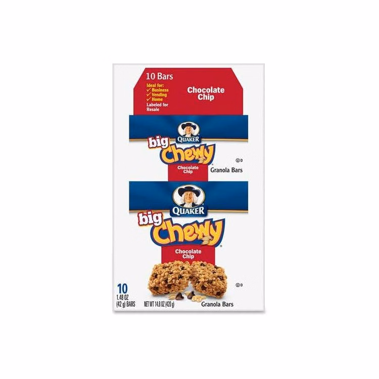 Chewy Big Granola Bars - Chocolate Chip 1.48 oz 10 Pack