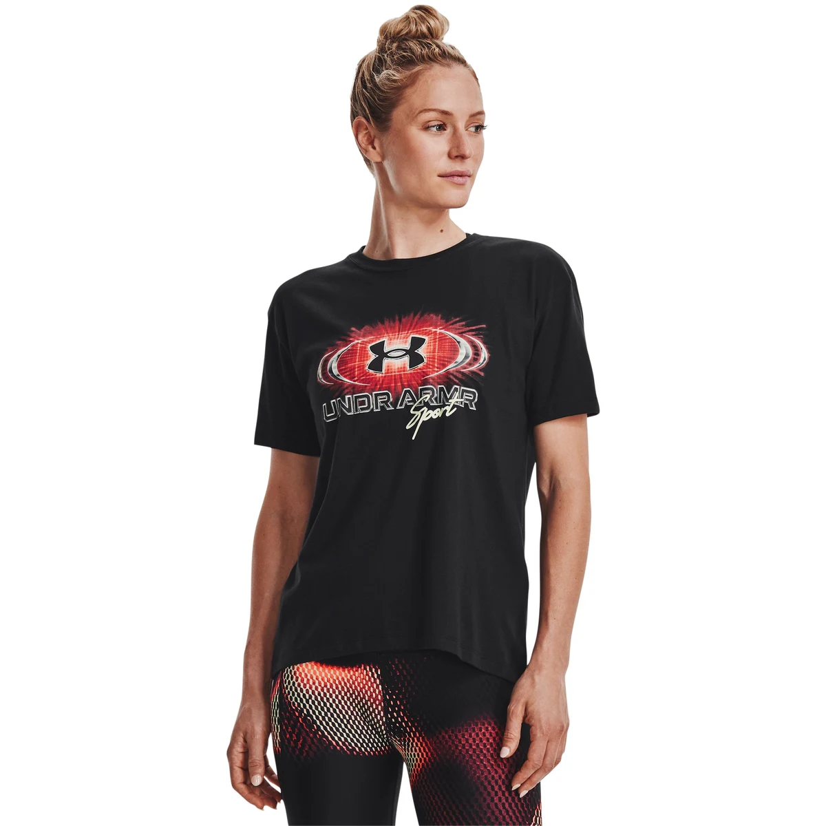 UA Sport Metal Logo Women's Short Sleeve 1