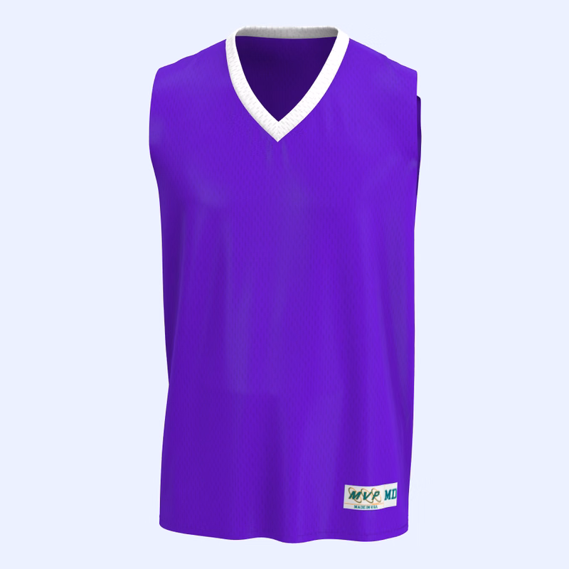 Non Reversible V-neck Jersey