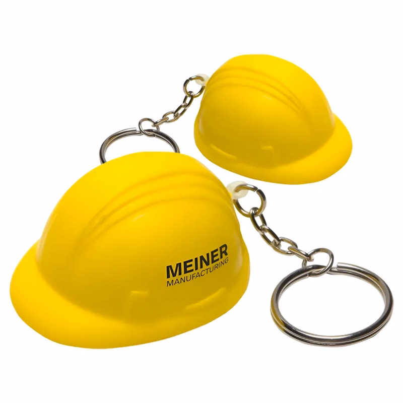 Safety Hat Keychain Stress Ball