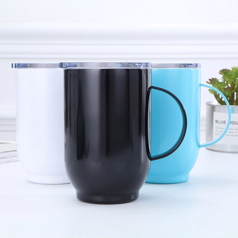16 oz Vacuum Double-insulated Heat Wine Tumbler with Handle