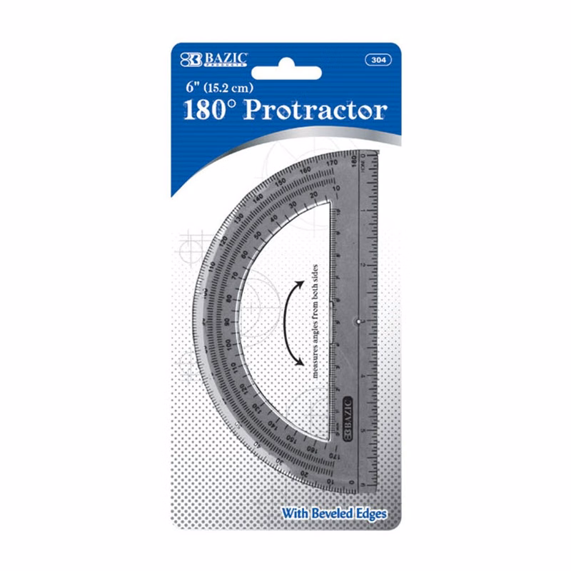 Protractors - 6" Semicircular