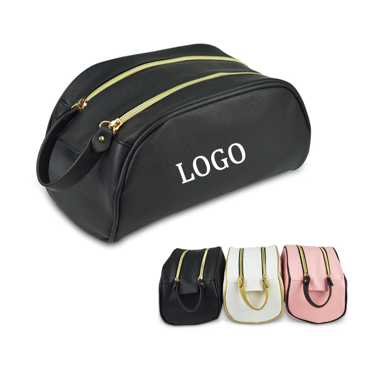 Double Zipper Cosmetic Bag 1