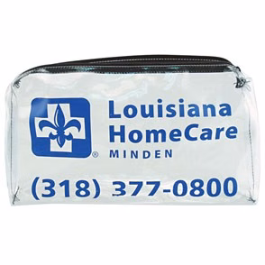 Clear 19 Gauge Vinyl All Purpose Bag W/Gusset (12 1/2"x6 1/2"x2")
