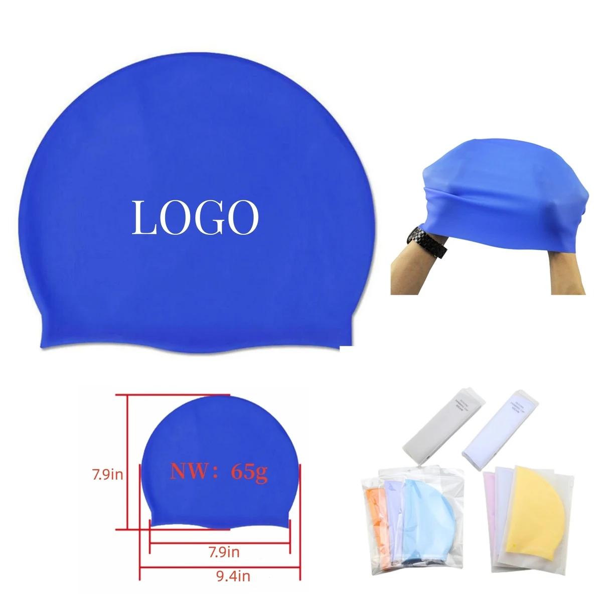 Extra Large Silicone Swimming Cap 1
