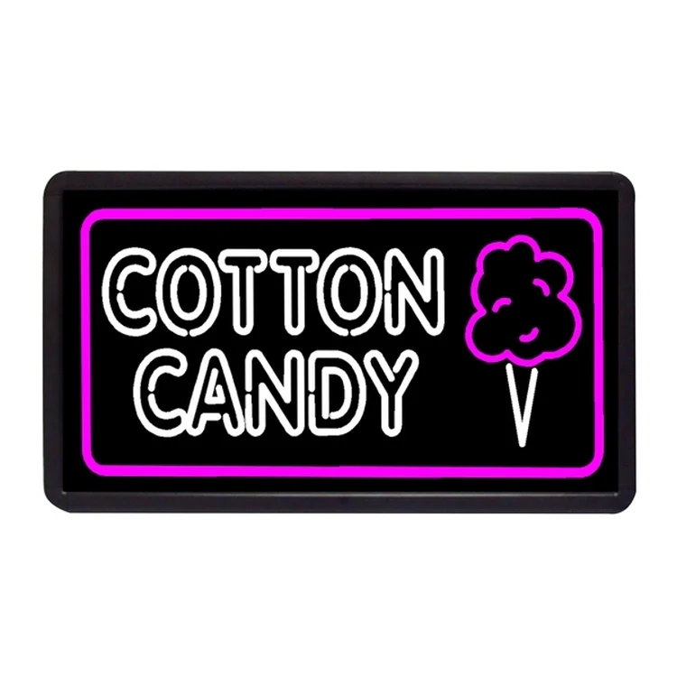 Cotton Candy 13" x 24" Simulated Neon Sign 1