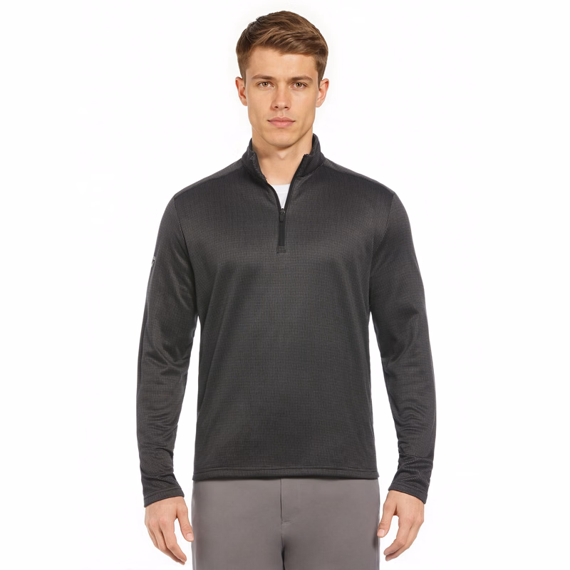 Men's Houndstooth 1/4 Zip Golf Pullover