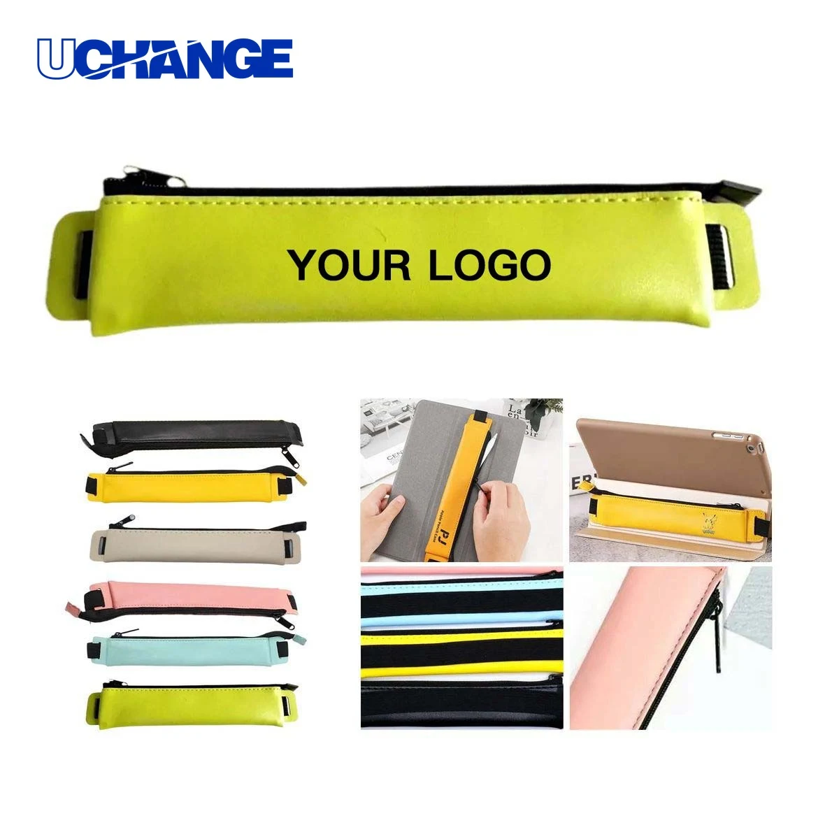 Adjustable PU Leather Pen Holder 1