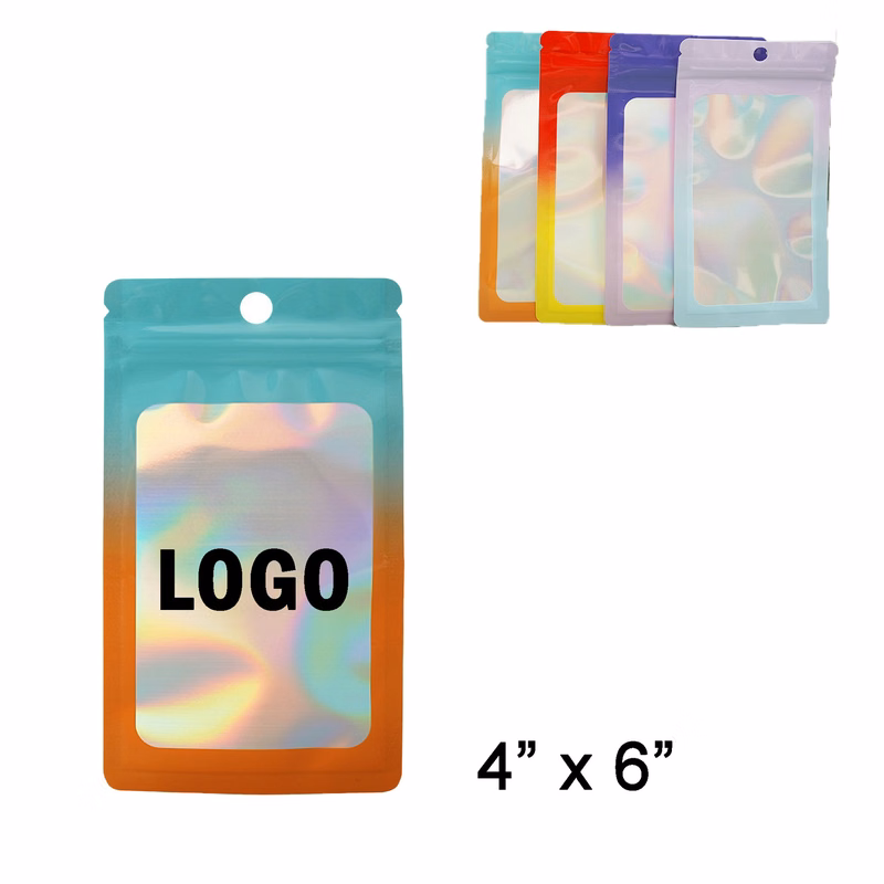 Mylar Holographic Resealable Bag