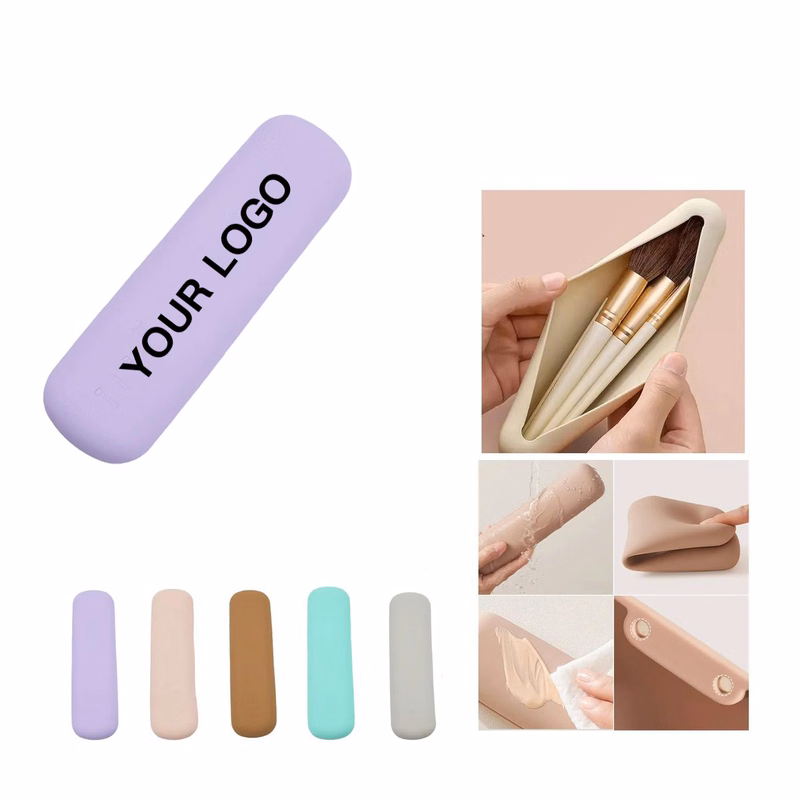 Waterproof Silicone Makeup Tool Organizer Case