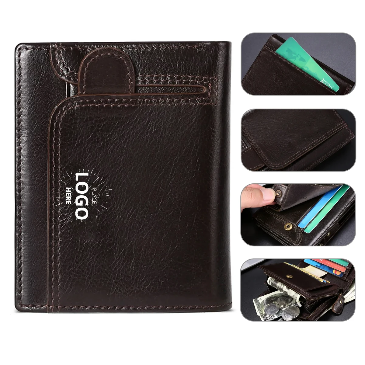 Men's Leather Shopping Wallet 1