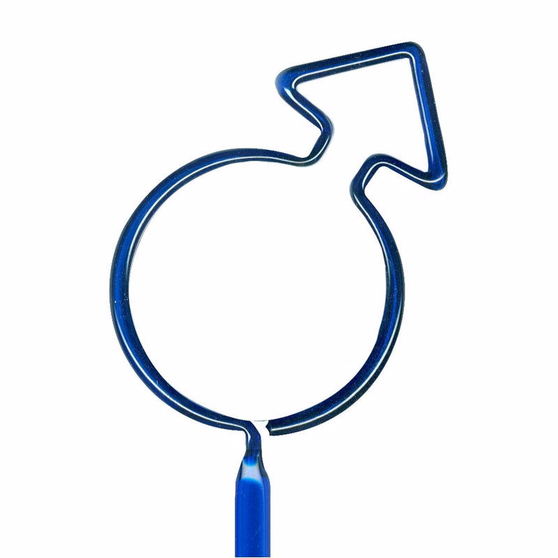 Male Sign Inkbend Standard, Bent Pen