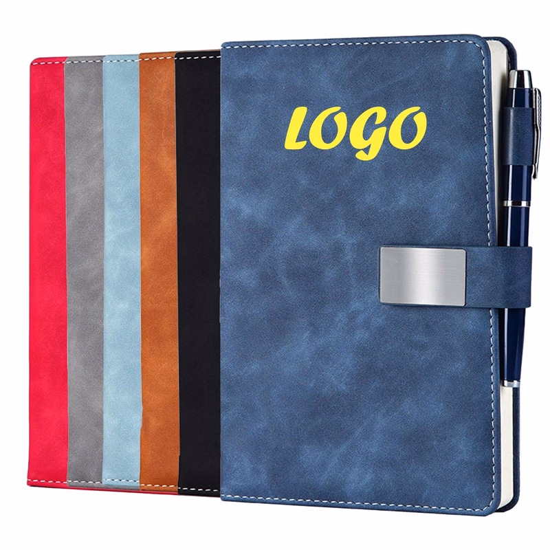 A5 PU Leather Notebook with Buckle
