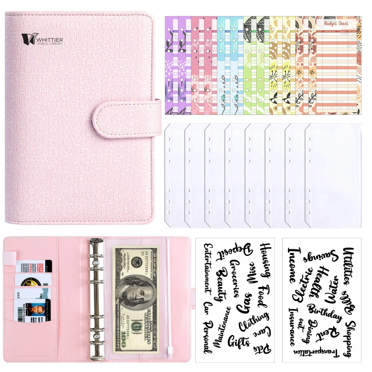 A6 Money Saving Challenge Binder 1