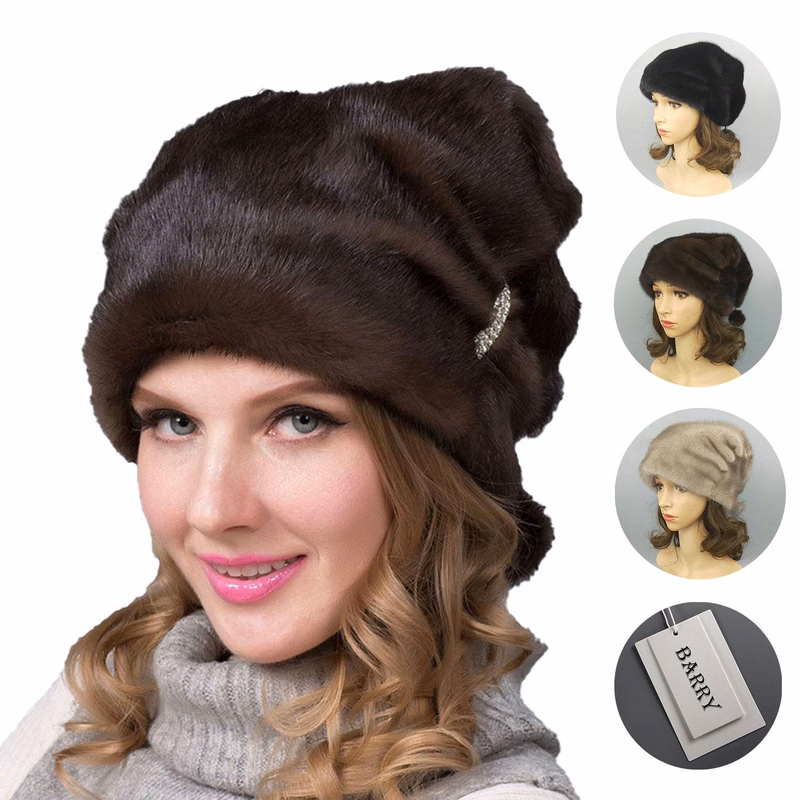 Fur Material Winter Warm Christmas Hat