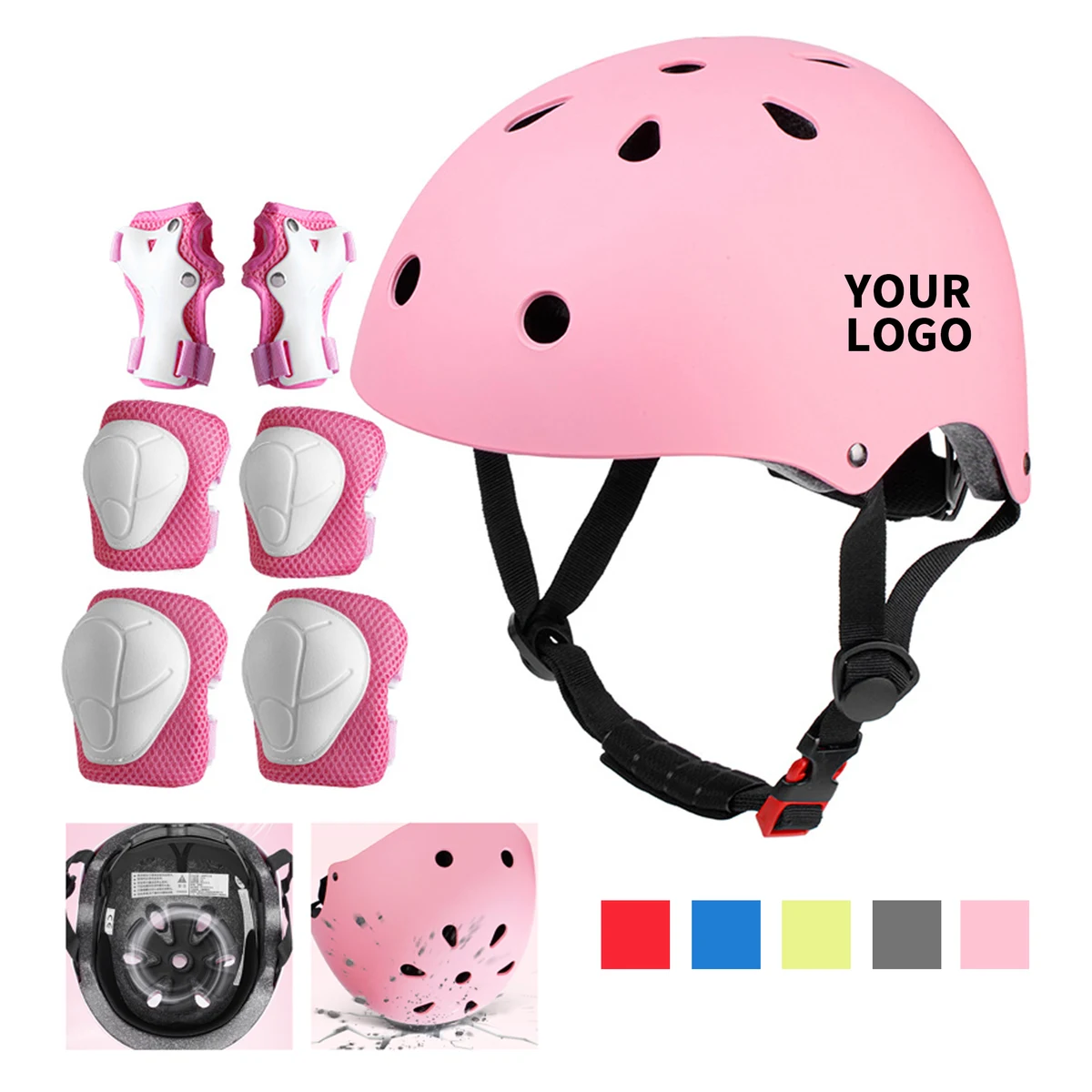 ABS EPS Ventilated Cycling Helmet With Dial Fit 6.1" Length X 9.4" Width 1
