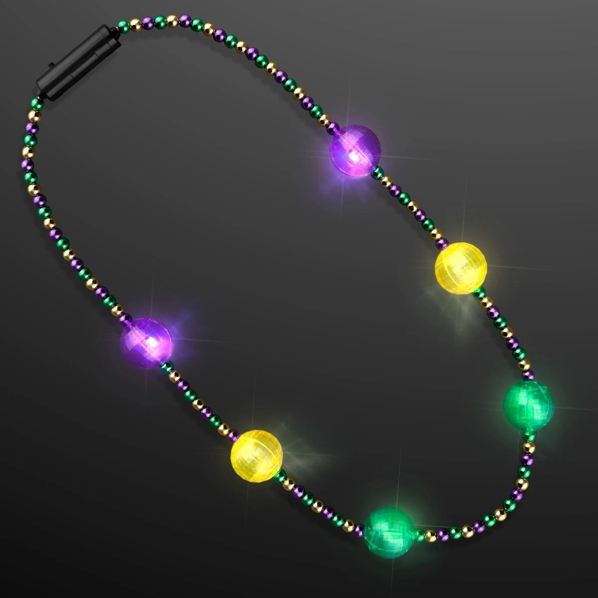 Mardi Gras Jewelry LED Beads Necklace 1