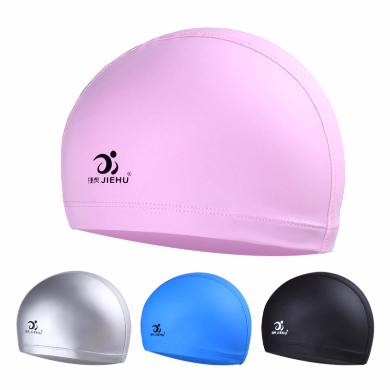 Custom Logo PU Swimming Caps