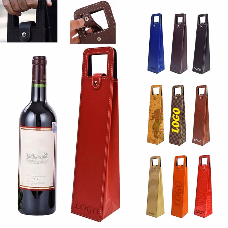 PU Leather Wine Bag Carrier
