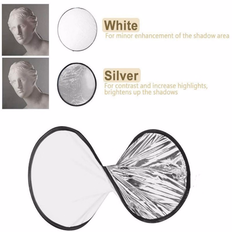 2 in 1 light reflector folding portable photographic equipment