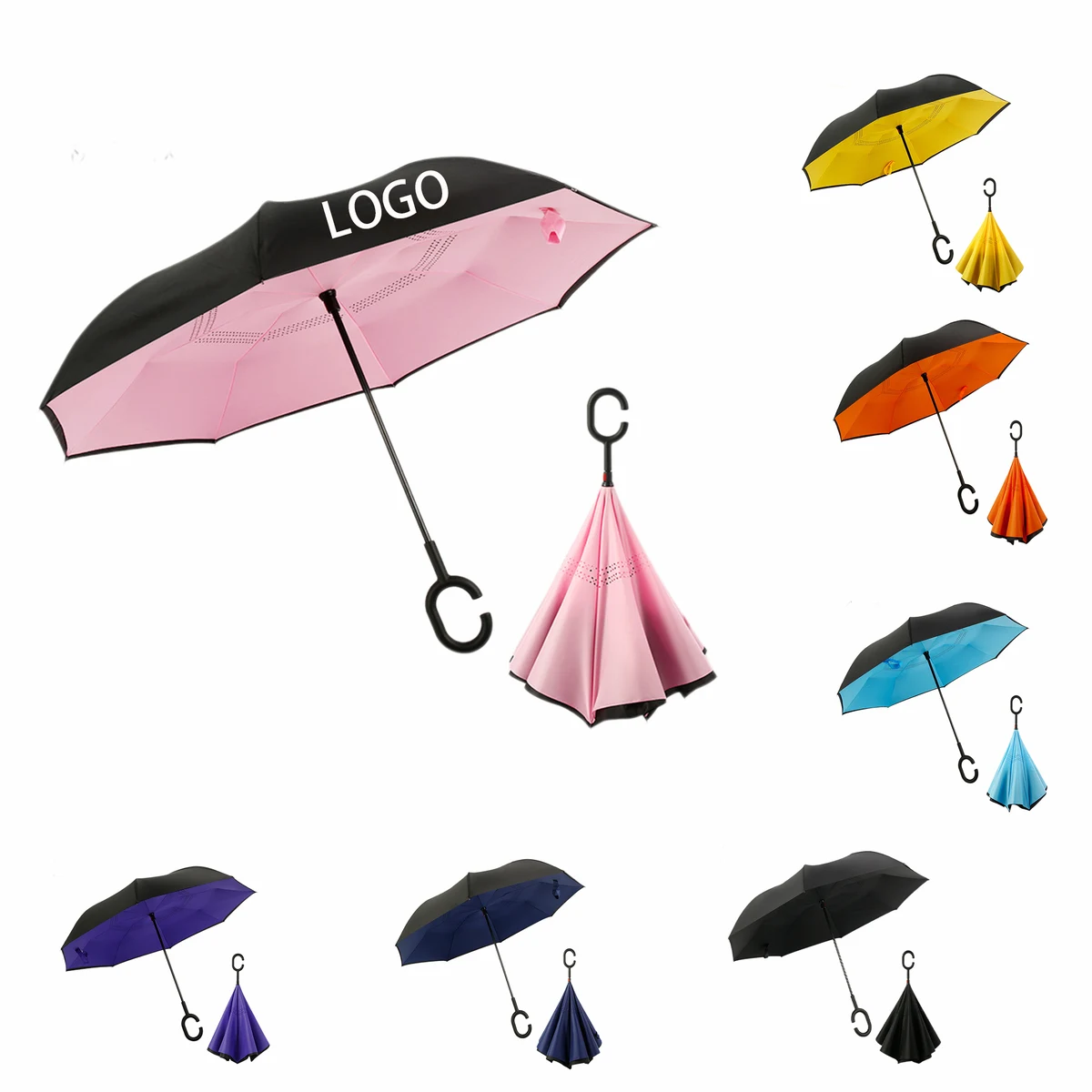 Reverse Umbrella MOQ 1pcs 1