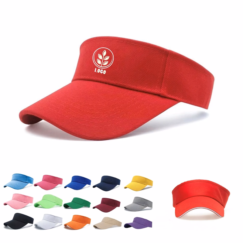 Cotton Sun Visor Hat Empty Top