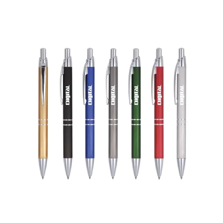 Aluminum Retractable Click Ballpoint Pen 1