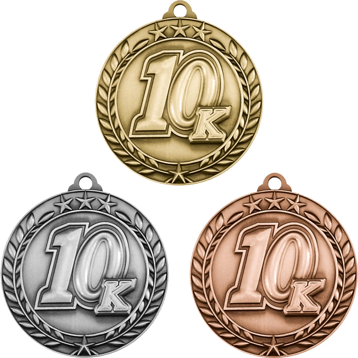 Stock Small Academic & Sports Laurel Medals: 10K 1