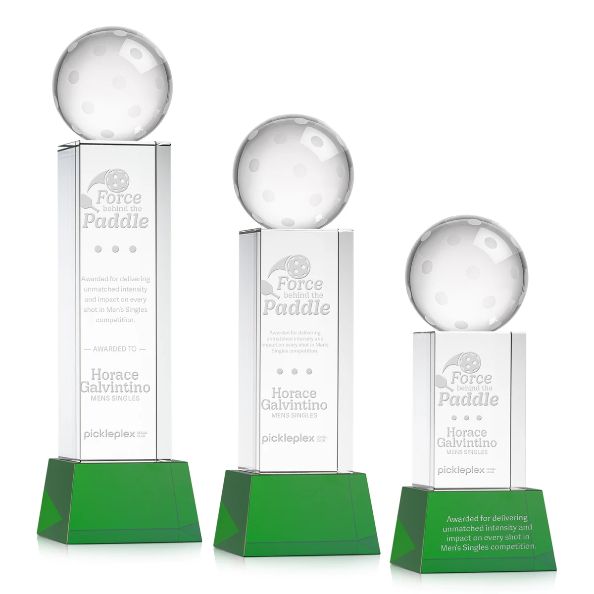 Pickleball Award on Belcroft Base - Green 1