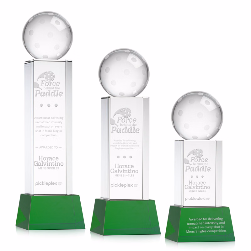 Pickleball Award on Belcroft Base - Green