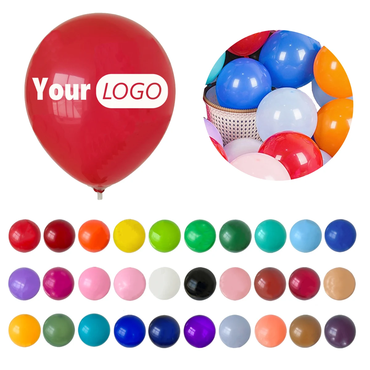MOQ 50 for 12 inch latex balloon 1