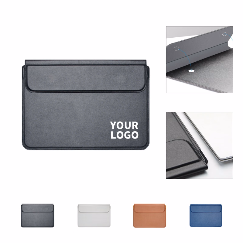 PU Laptop Sleeve 13" With Stand Plus Wrist Rest
