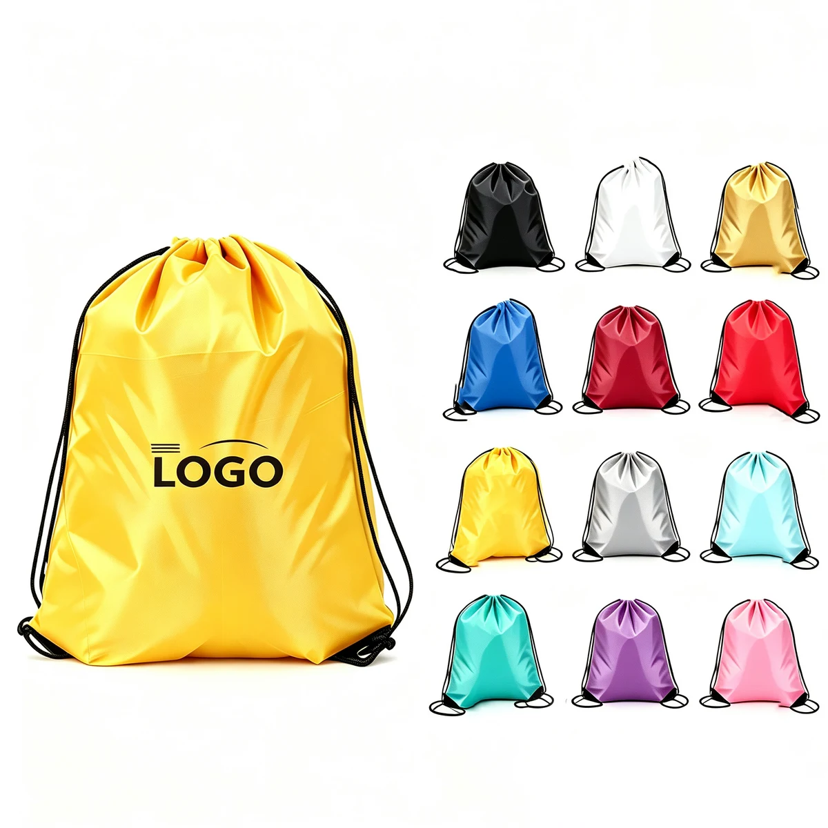 Multi-Purpose Drawstring Cinch Sack for Gym School Travel 1