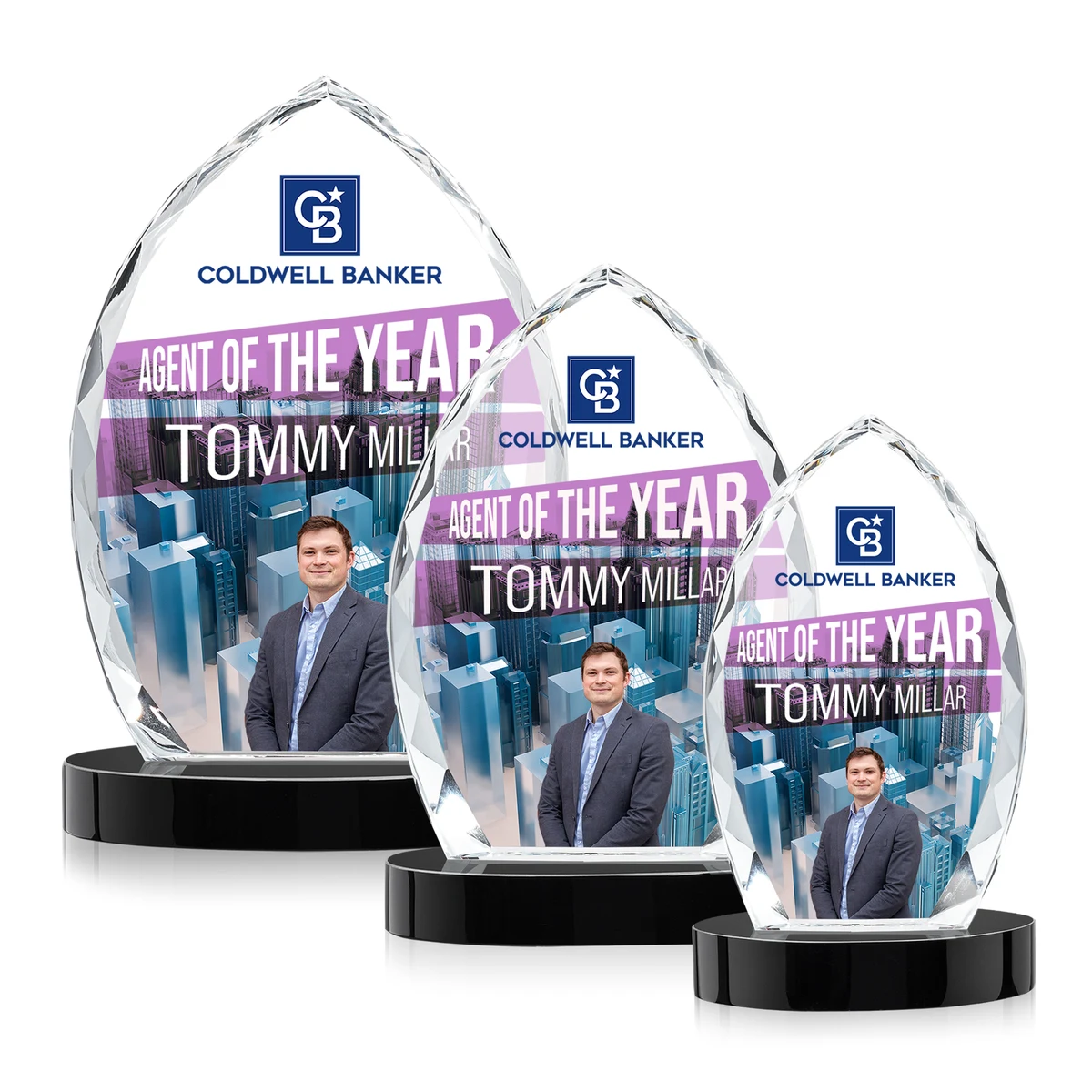 Wilton VividPrint™ Award on Alberton Base - Black 1
