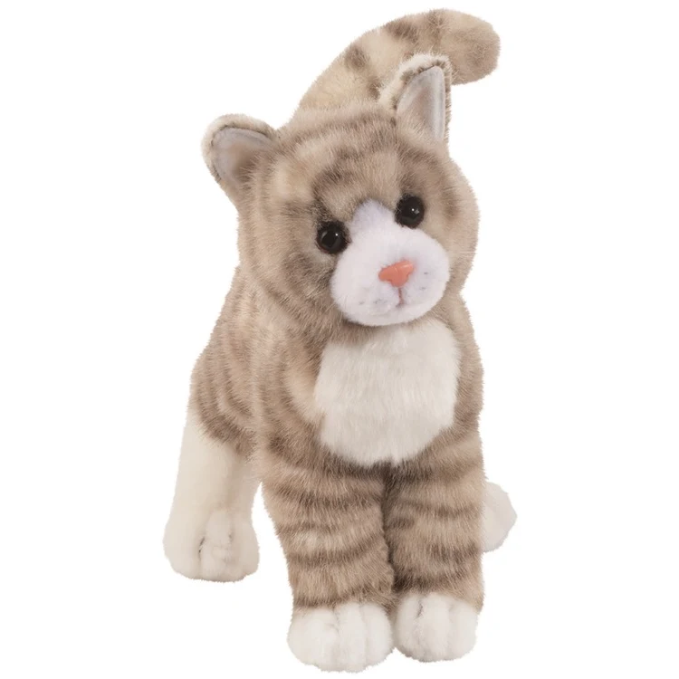 Zipper Gray Tabby Cat Stuffed Animal 1