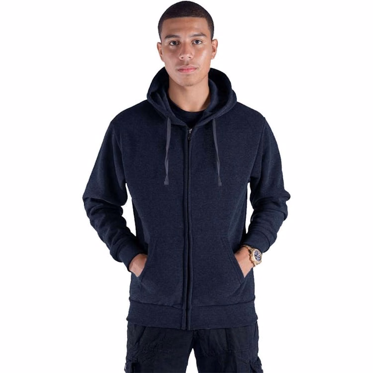 Men's Fleece Full Zip Hoodies - Size 2X Navy